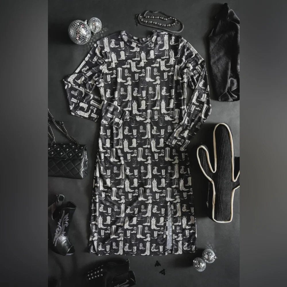 Boot Scootin’ Mesh Dress - Picture 3 of 10